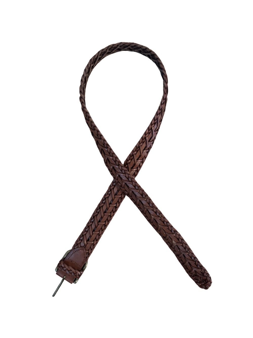 Northern Reflections Braided Leather Belt - Brown